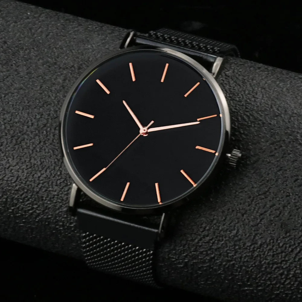 Veloré™ Étoile Women’s Luxury Quartz Watch – Mesh Strap Elegance