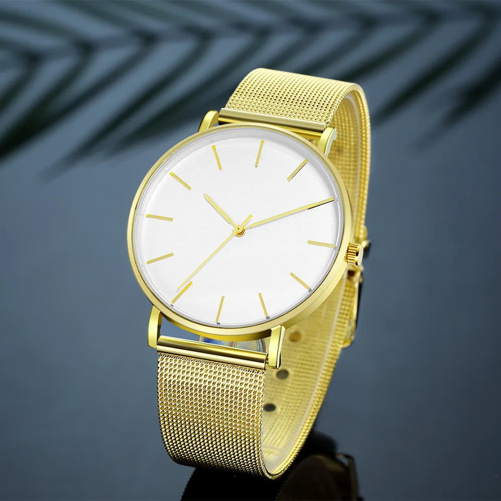 Veloré™ Étoile Women’s Luxury Quartz Watch – Mesh Strap Elegance