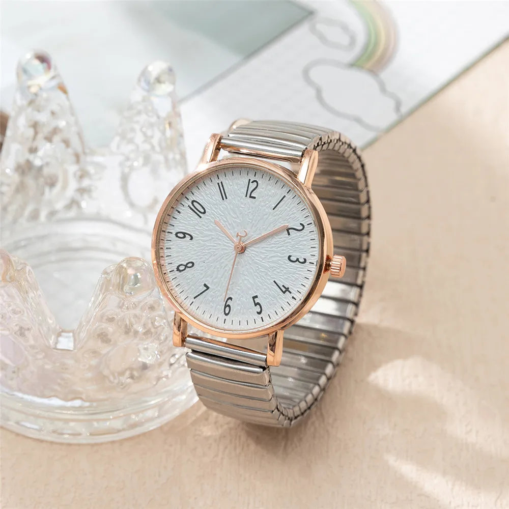 Veloré™ Aurora Women’s Quartz Watch – Elegant Stainless Steel Strap