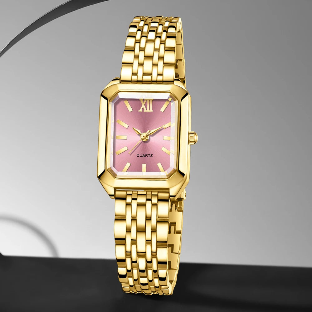 Veloré™ Elegant Women’s Quartz Watch – Luxury Fashion Rectangle Design