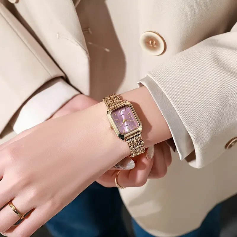 Veloré™ Elegant Women’s Quartz Watch – Luxury Fashion Rectangle Design