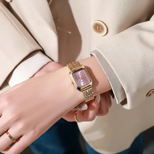 Veloré™ Elegant Women’s Quartz Watch – Luxury Fashion Rectangle Design