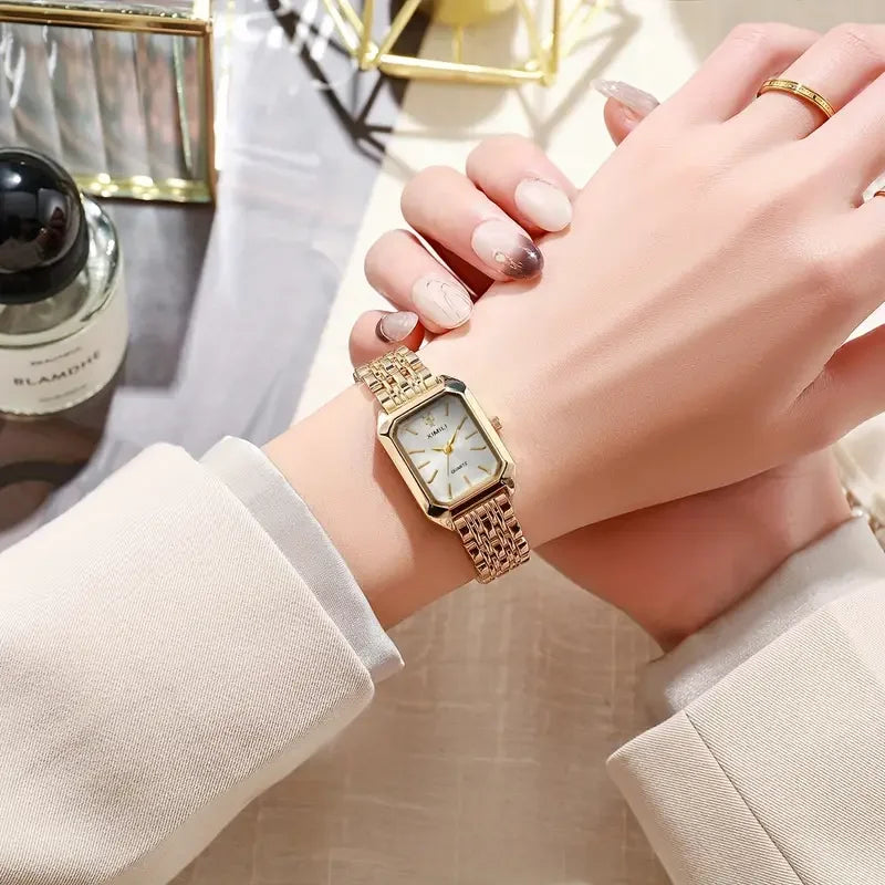 Veloré™ Elegant Women’s Quartz Watch – Luxury Fashion Rectangle Design