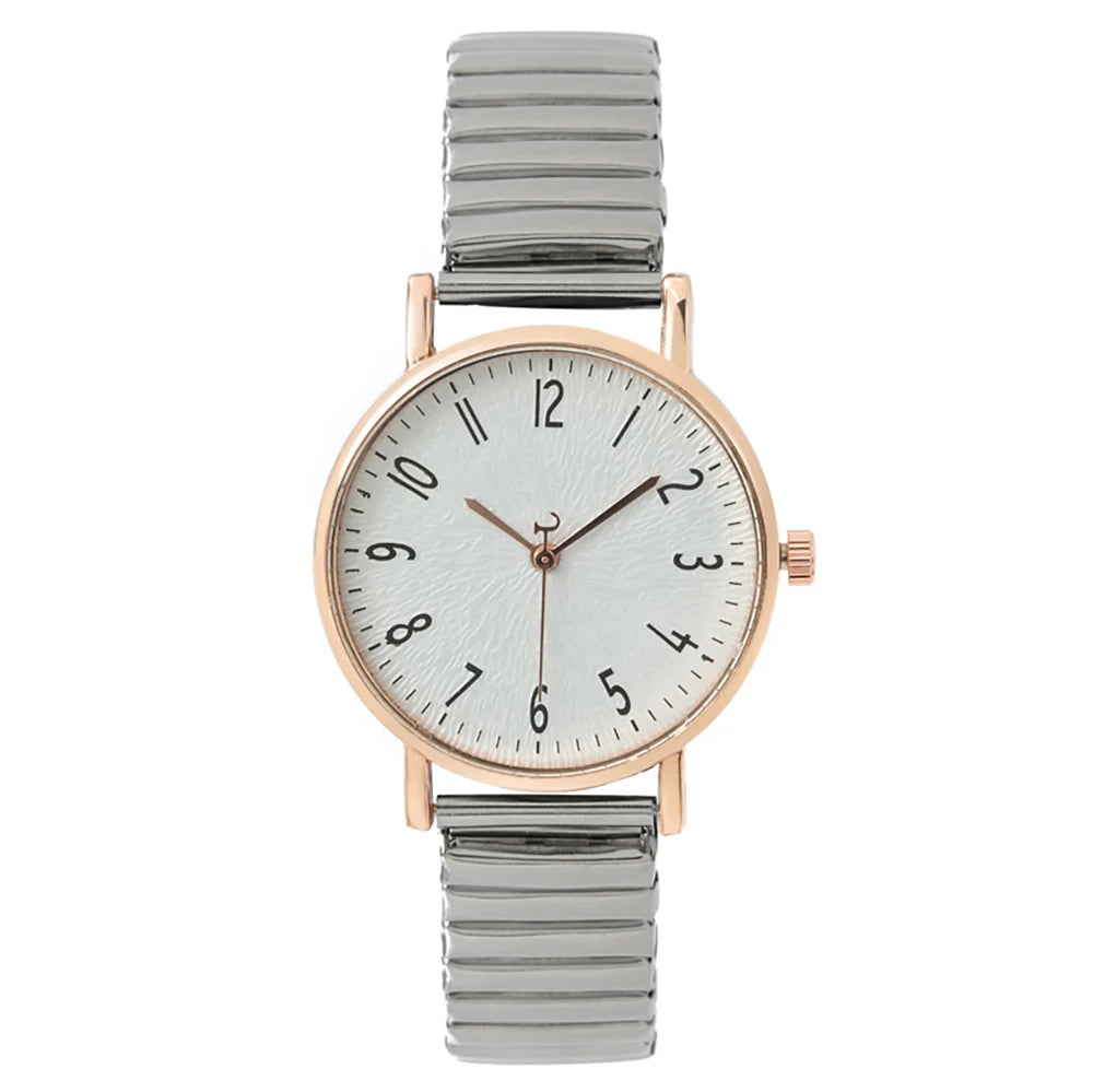 Veloré™ Aurora Women’s Quartz Watch – Elegant Stainless Steel Strap