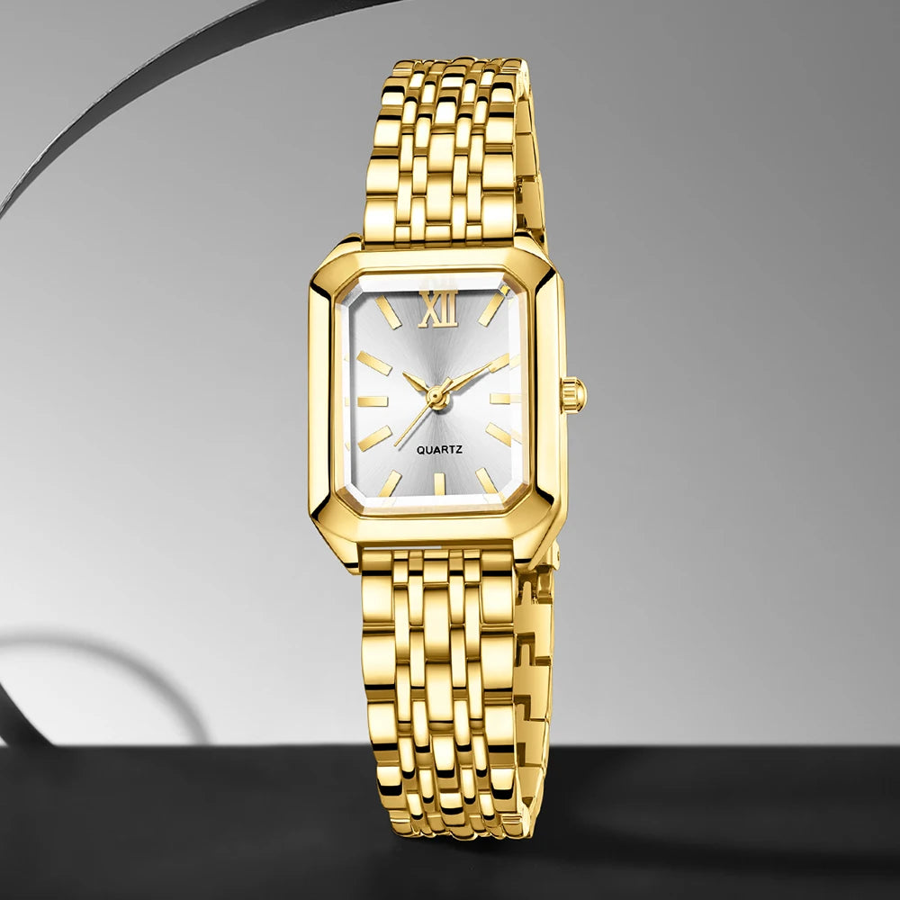 Veloré™ Elegant Women’s Quartz Watch – Luxury Fashion Rectangle Design